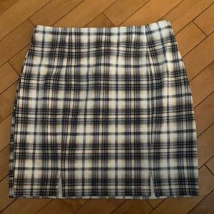 This is a plaid skirt from Francesca’s in the mall that has never been worn.